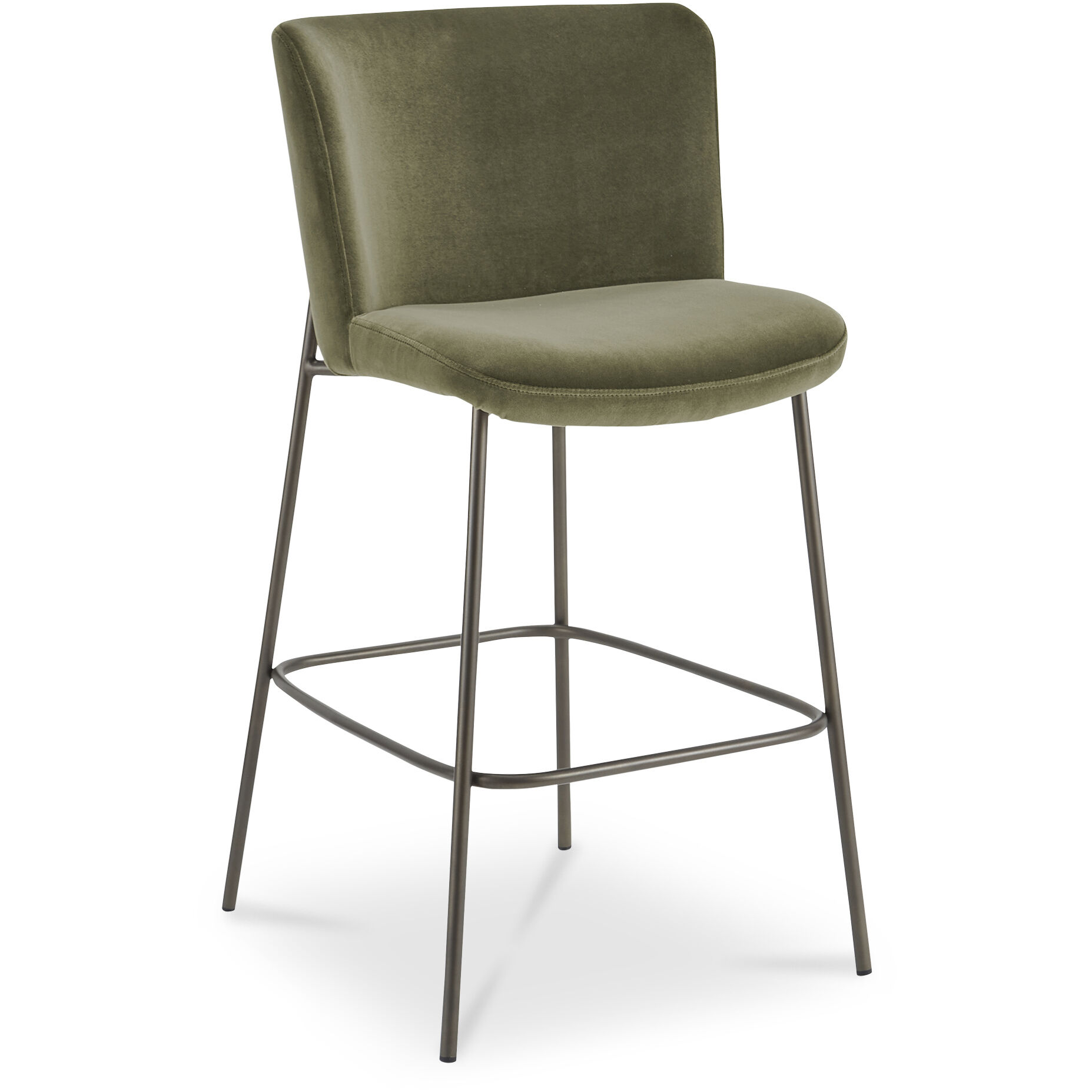 Early 41 inch Green Bar Stool